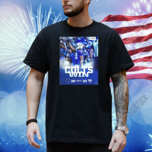Official Poster Jonathan Taylor Final OT Indianapolis Colts Win Jacksonville Jaguars 26 – 23 Score Ruoff Mortgage Shirt
