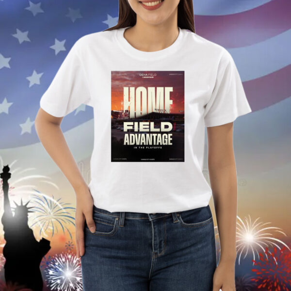 Official Poster Kansas City Chiefs NFL Home Field Advantage In The Playoffs Geha Field Arrowhead Shirt