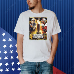 Official Poster Ohio State Buckeyes Vs Notre Dame Fighting Irish CFP National Championship FOX CFB Shirt
