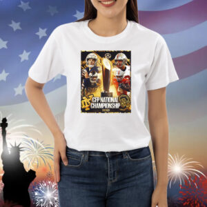 Official Poster Ohio State Buckeyes Vs Notre Dame Fighting Irish CFP National Championship FOX CFB Shirt