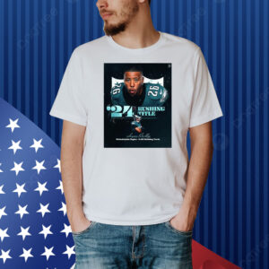 Official Poster Saquon Barkley Philadelphia Eagles 2,005 Rushing Yards ’24 Rushing Title NFL Shirt