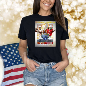 Official Poster Texas Longhorns Vs Ohio State Buckeyes Goodyear Cotton Bowl CFP Semifinal AT&T Stadium Jan 10 Big Ten Football Shirt