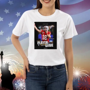 Official Poster Will Howard Ohio State Buckeyes Playoff Semifinal Offensive Player Of The Game Shirt