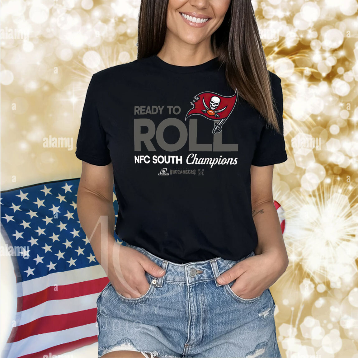 Official Tampa Bay Buccaneers Ready To Roll 2024 NFC South Division Champions NFL Playoffs Locker Room Shirt
