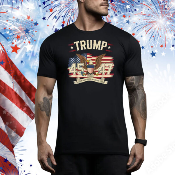 President Donald Trump Inauguration Day 2025 Memorabilia Tee Shirts