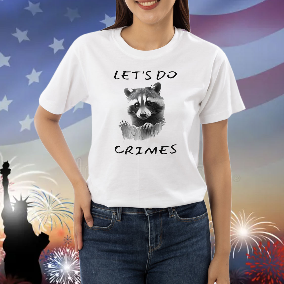 Raccoon let’s do crimes Shirt