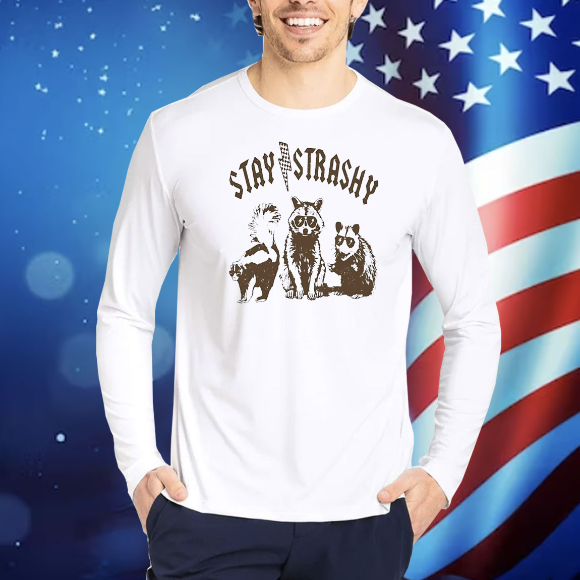 Raccoon stay strashy Shirt