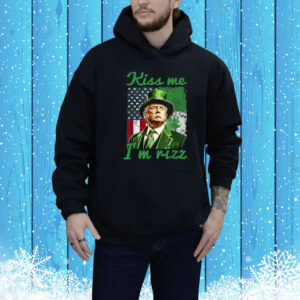 Retro Kiss Me I'm Rizz Trump Irish Shamrock St Patrick's Day Tee Shirt