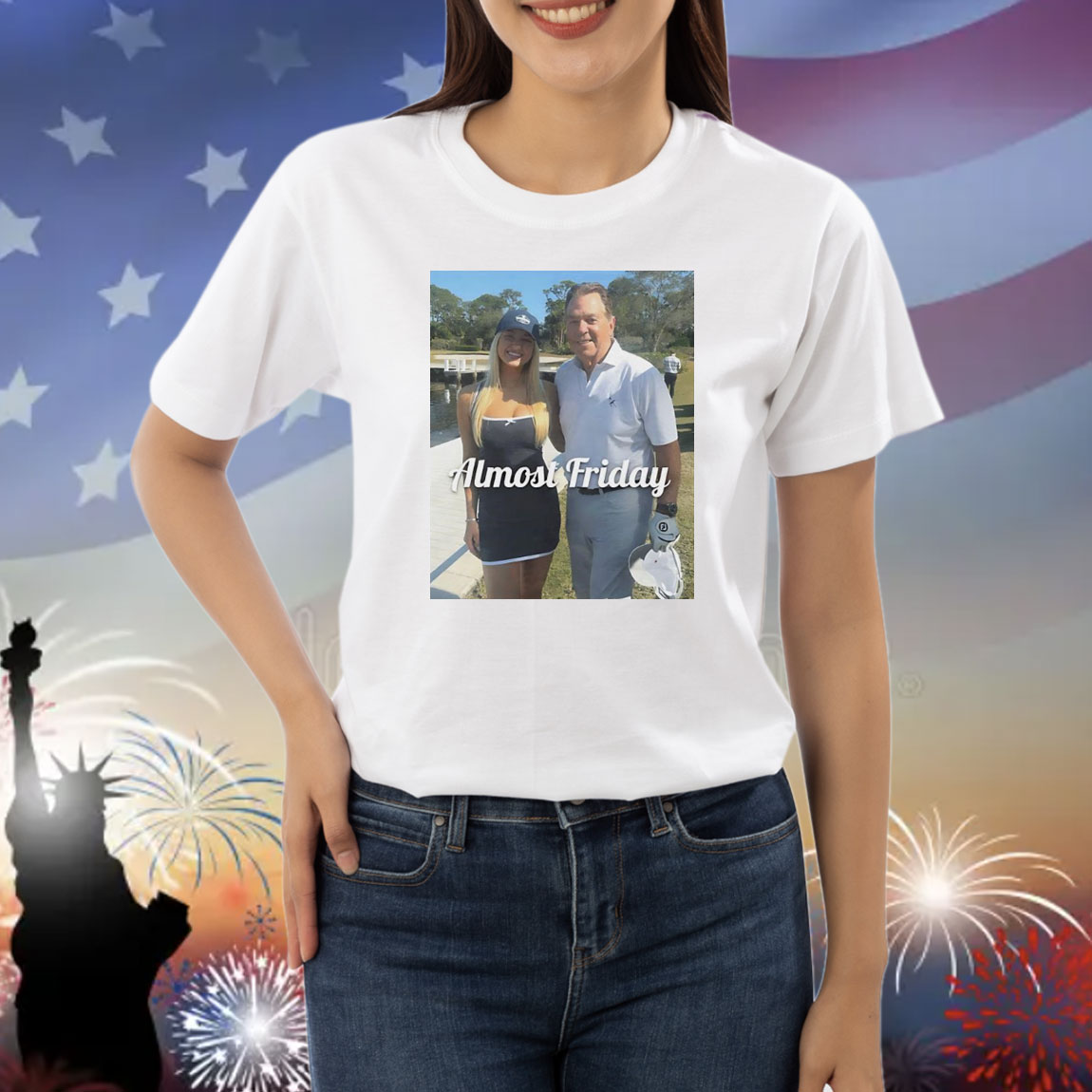 Ring girl Sydney Thomas and Nick Saban roll tide almost friday photo Shirt