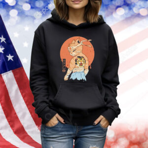 Samurai cat catana battle damage Shirt