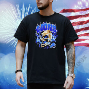 Sana Skull Detroit Lions NFL football retro Shirt