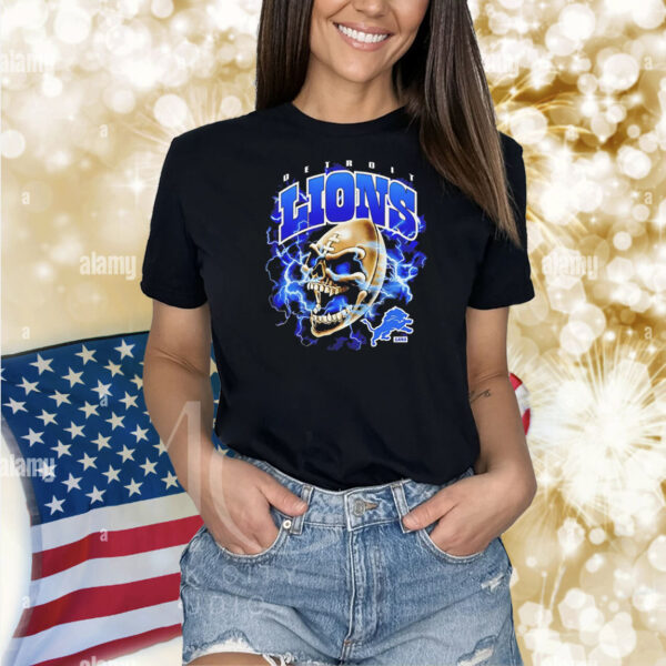Sana Skull Detroit Lions NFL football retro Shirt