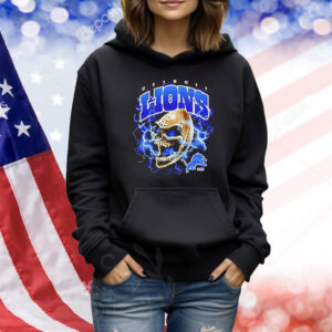 Sana Skull Detroit Lions NFL football retro Shirt