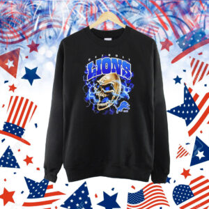 Sana Skull Detroit Lions NFL football retro Shirt