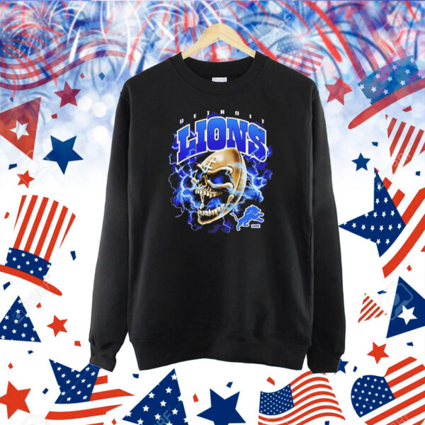 Sana Skull Detroit Lions NFL football retro Shirt