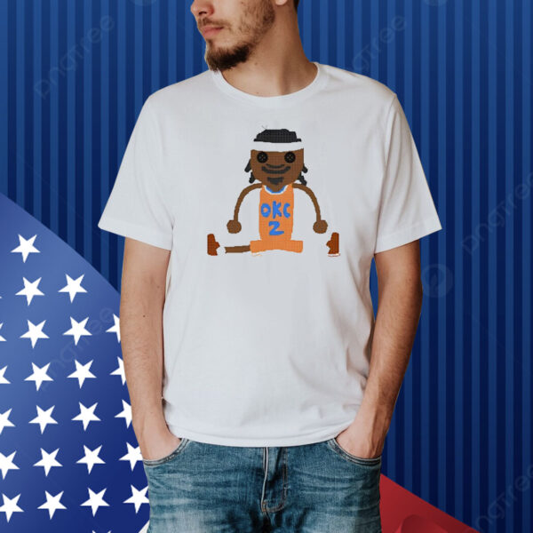 Shai Gilgeous Alexander Crochet Gilgeous-Alexander Oklahoma City Thunder caricature Shirt