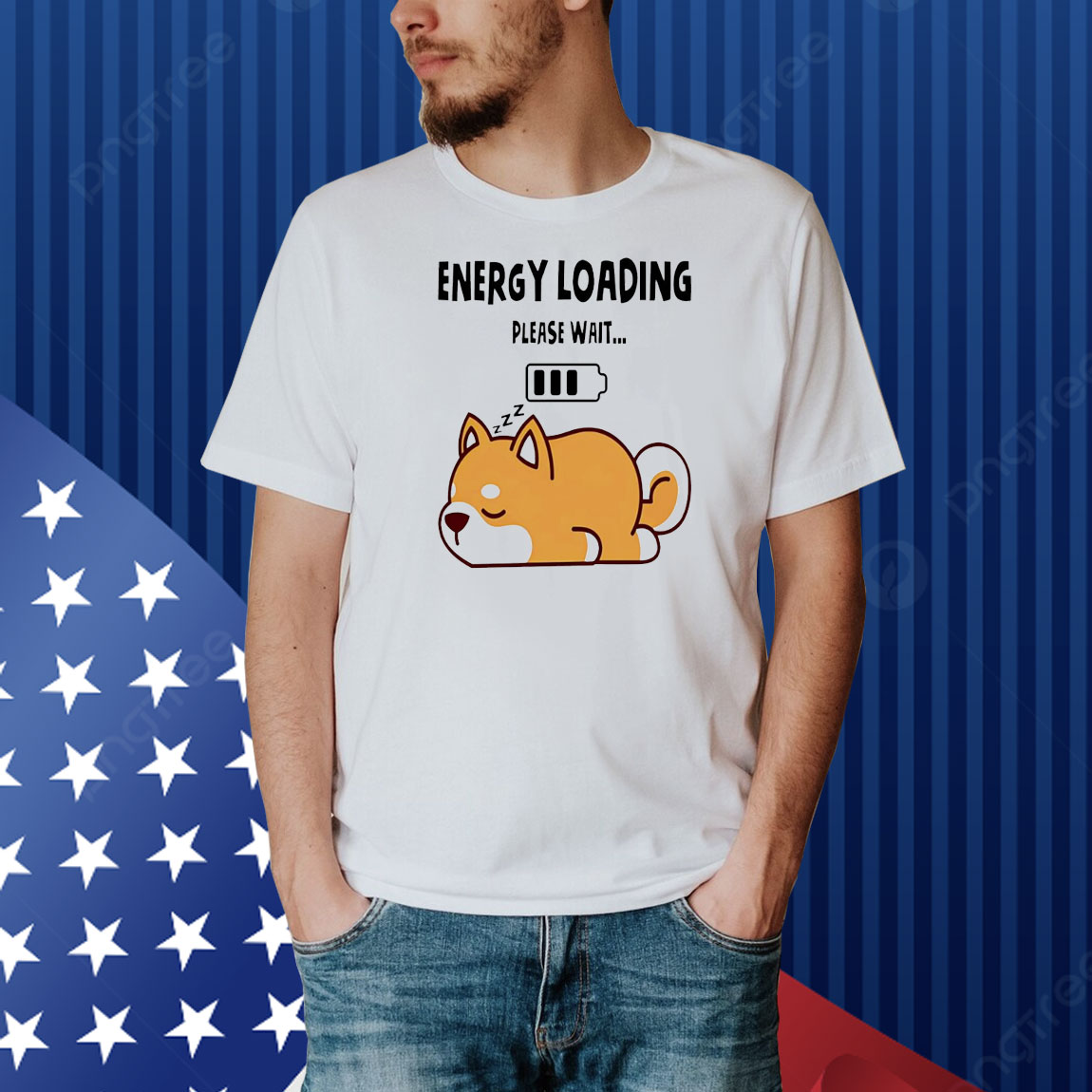 Shiba Inu dog energy loading please wait Shirt