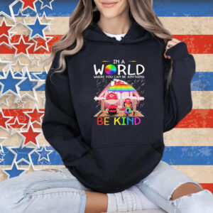 Snoopy And Charlie Brown Kansas City Chiefs In A World Where You Can Be Anything Be Kind The Peanuts NFL T-Shirt