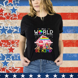 Snoopy And Charlie Brown Kansas City Chiefs In A World Where You Can Be Anything Be Kind The Peanuts NFL T-Shirt