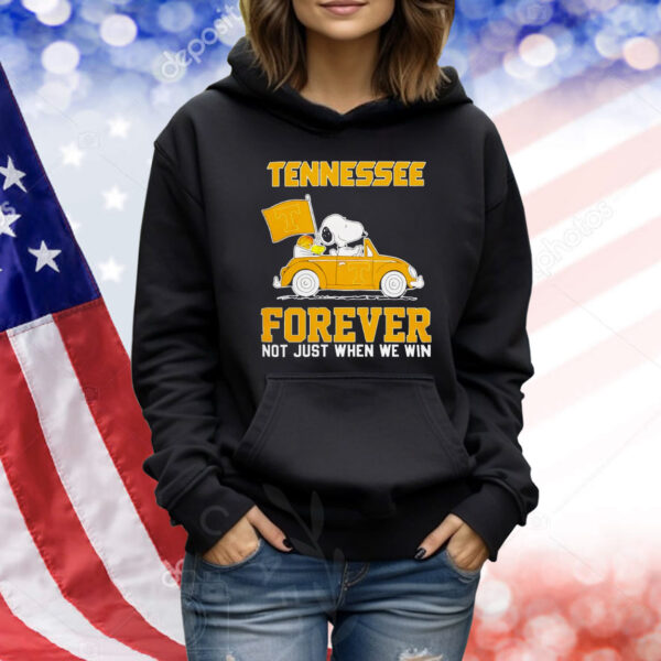 Snoopy and Woodstock Tennessee Volunteer forever not just when we win Shirt