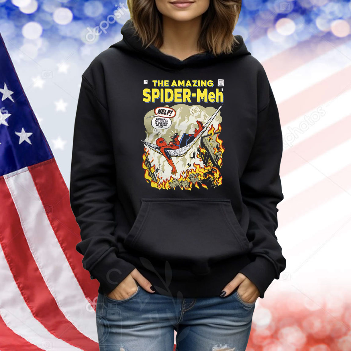 Spider-Man in a web hammock that iron guy or someone’ll get around to it Shirt
