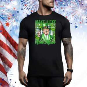 St. Patrick's Day Trump Leprechaun Lucky Funny Irish Trump Tee Shirt