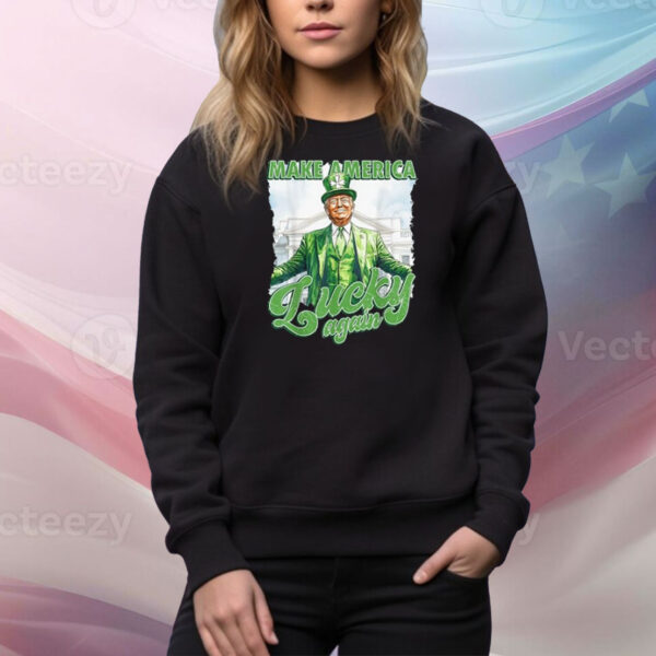 St. Patrick's Day Trump Leprechaun Lucky Funny Irish Trump Tee Shirts