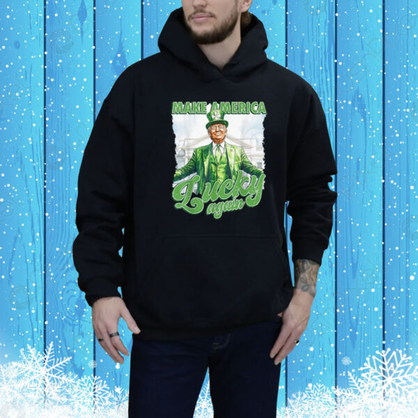 St. Patrick's Day Trump Leprechaun Lucky Funny Irish Trump Tee Shirts