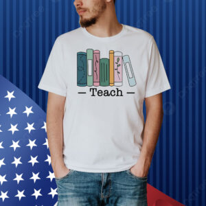 Teacher stacked books set classic Shirt