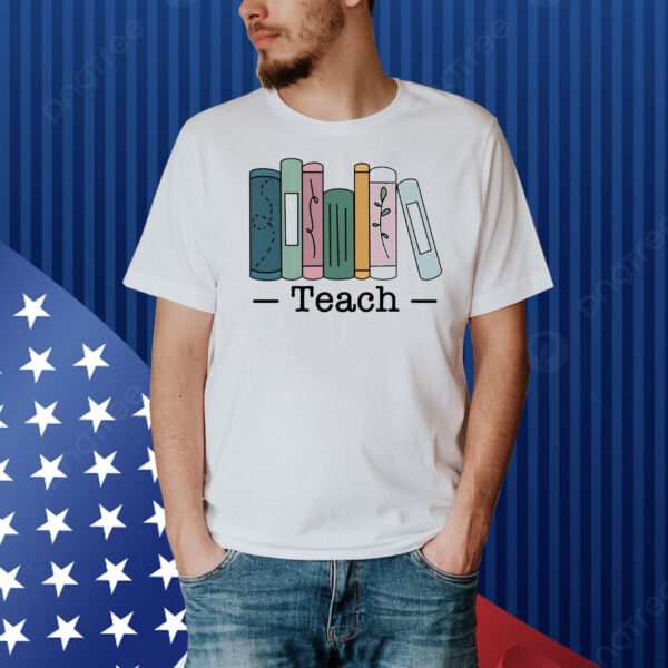 Teacher stacked books set classic Shirt
