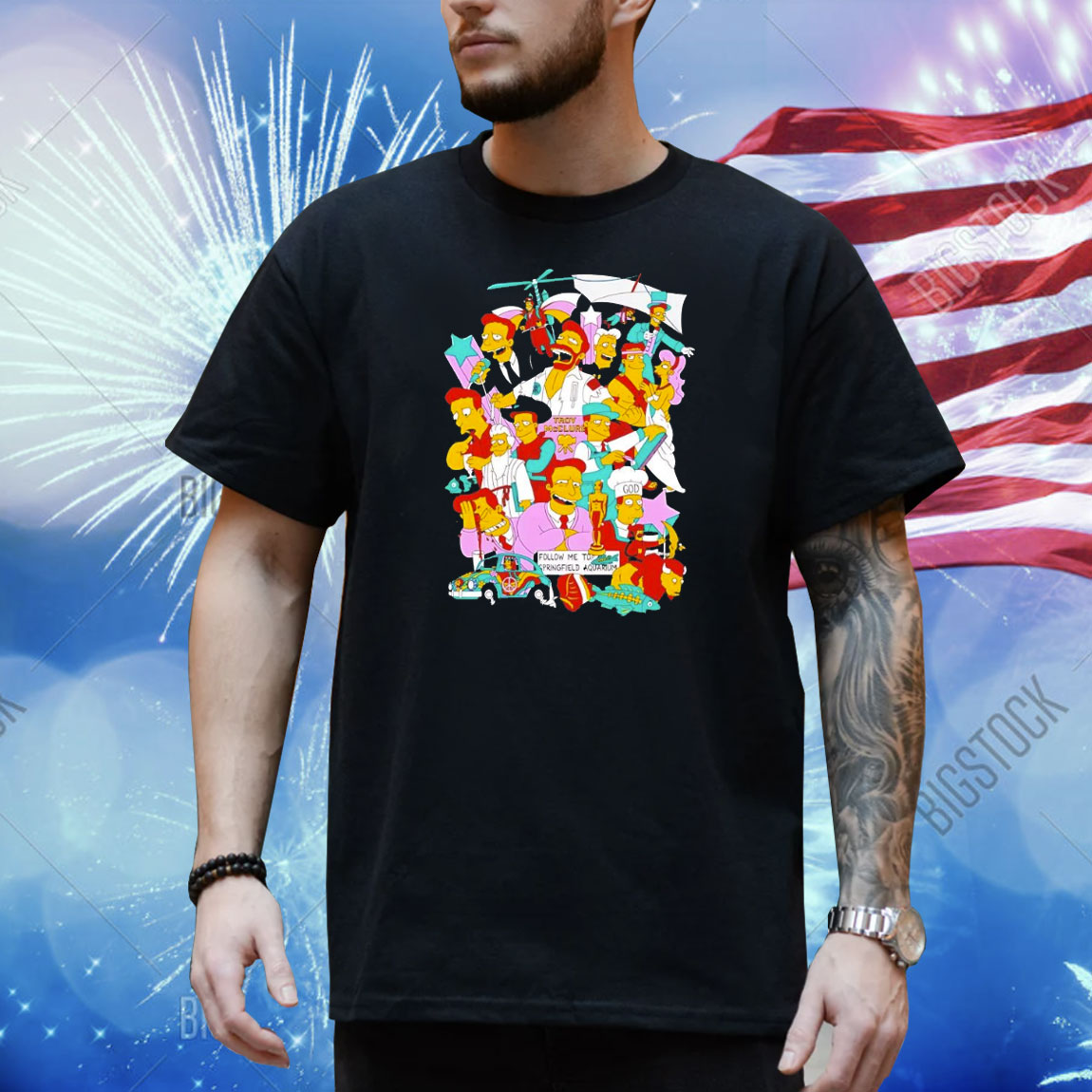 The Simpsons Troy McClure Multiple Roles Shirt