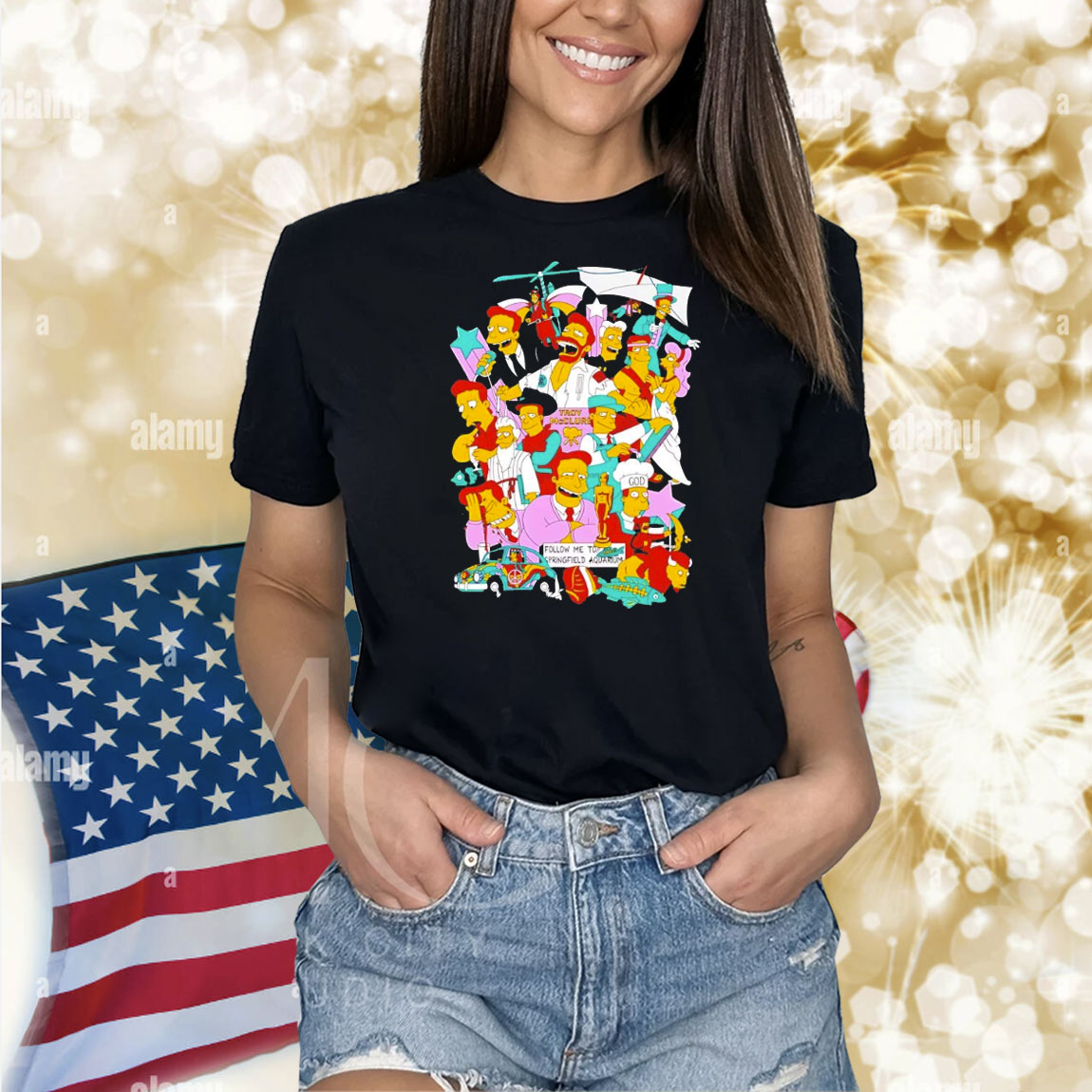 The Simpsons Troy McClure Multiple Roles Shirt