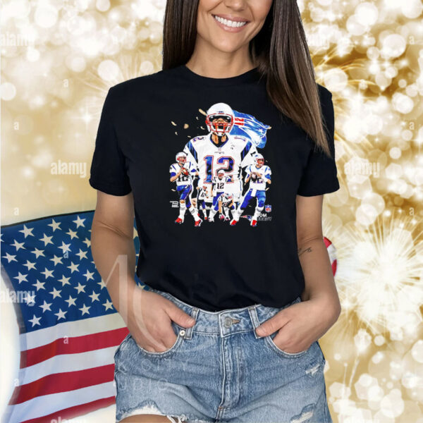 Tom Brady New England Patriots NFL football 90s graphic Shirt