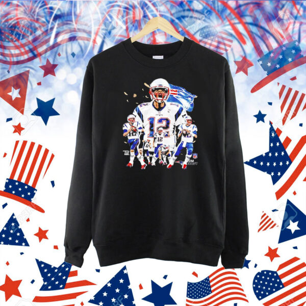 Tom Brady New England Patriots NFL football 90s graphic Shirt