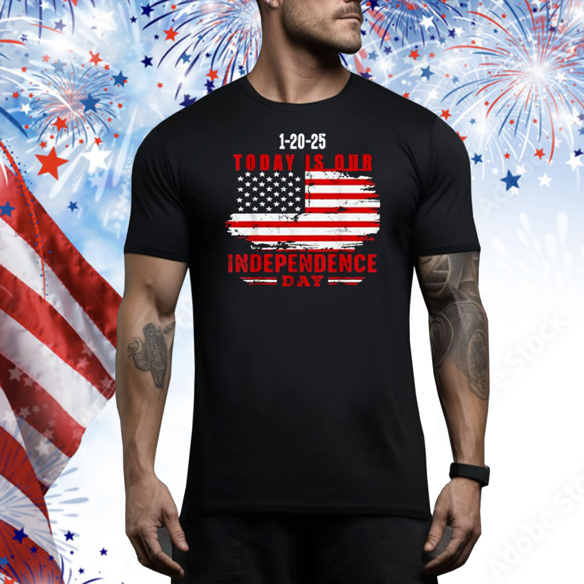 Trump 1-20-25 Today Is Our Independence Day Tee Shirt