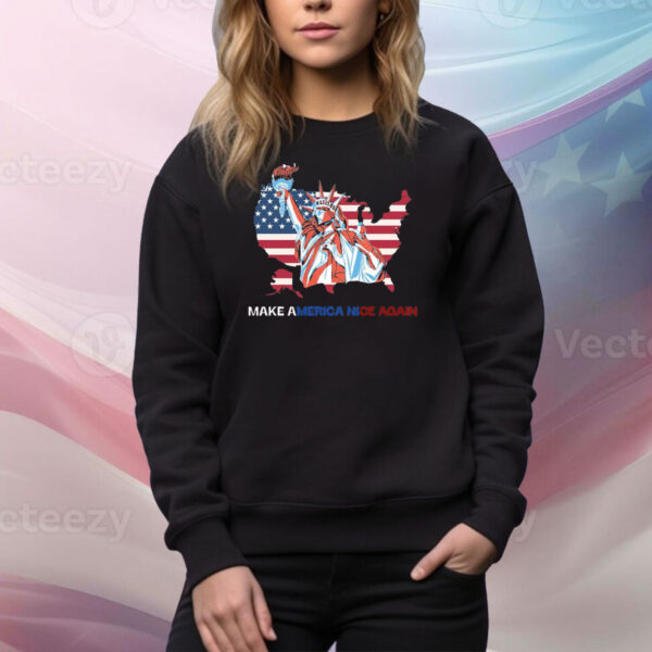 Trump Map Make America Nice Again Tee Shirt