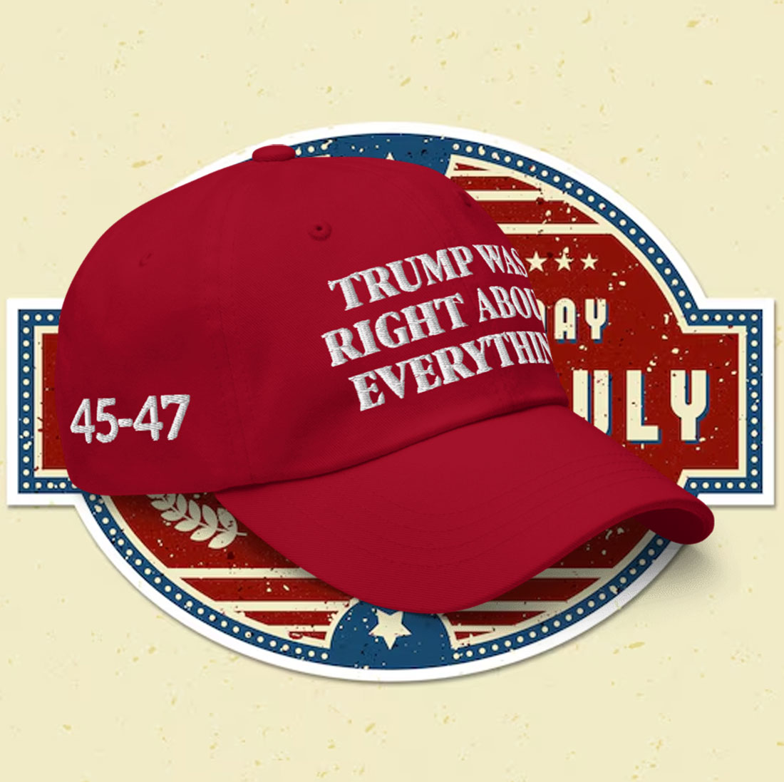 Trump 2025 Was Right About Everything Snapback Hat