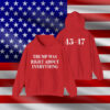 Trump 2025 Was Right About Everything Hoodie