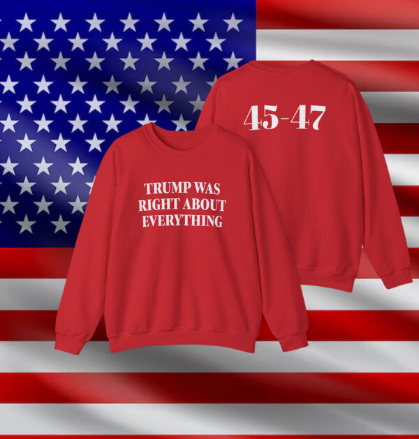 Trump 2025 Was Right About Everything Hoodie