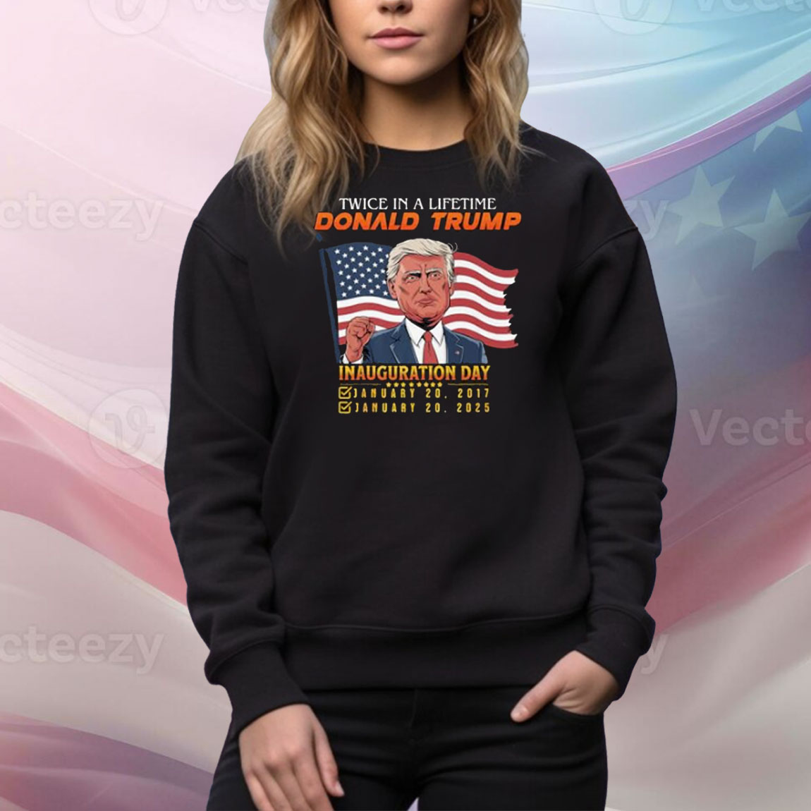 Twice In A Lifetime President Trump Inauguration Day 2025 Premium Tee Shirt