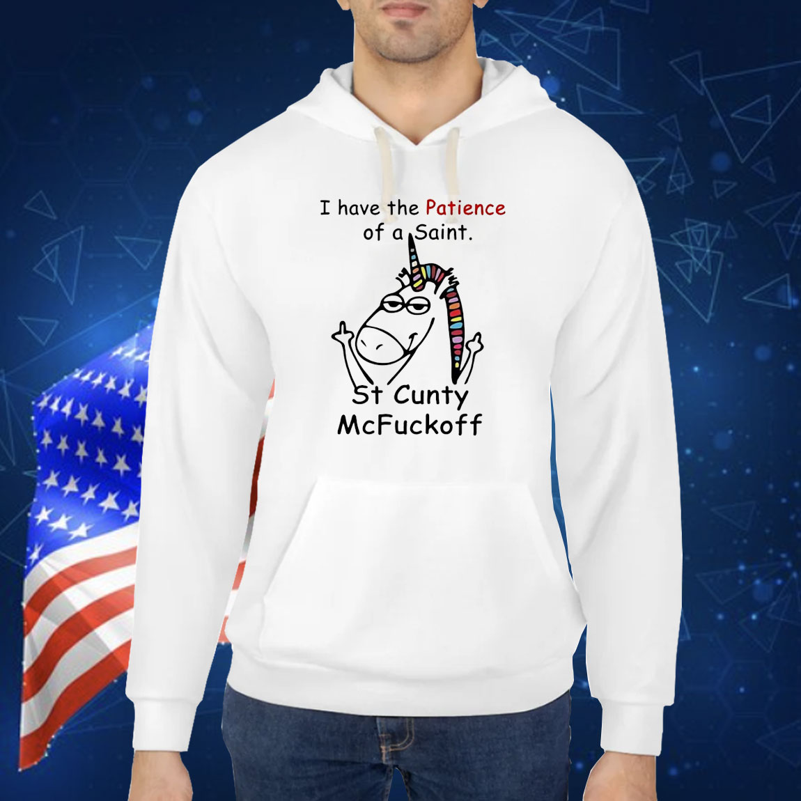 Unicorn I have the patience of a saint st cunty mcfuckoff Shirt
