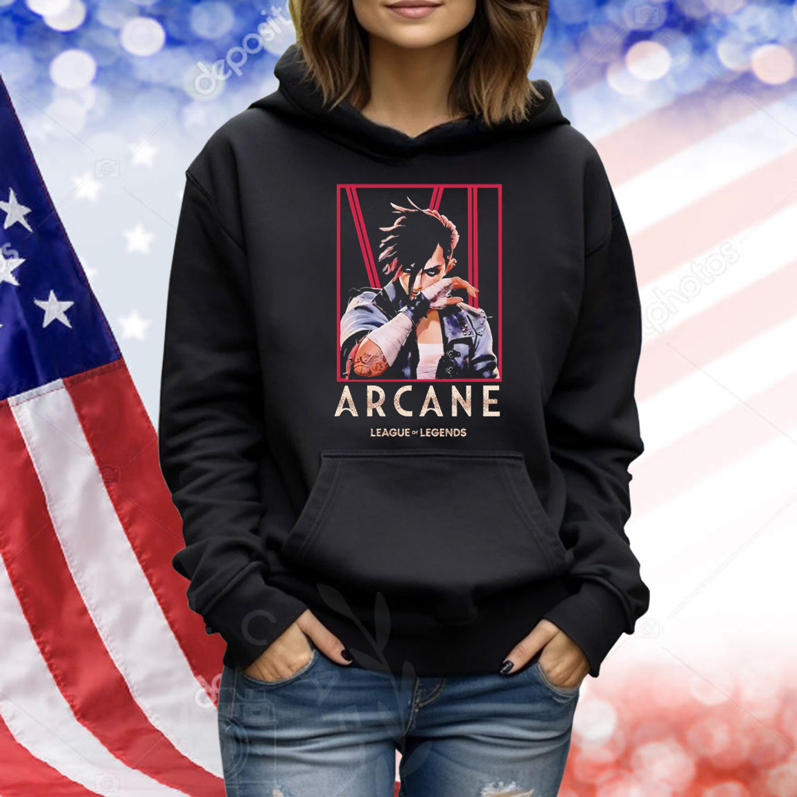 Vi Arcane League Of Legends character movies Shirt