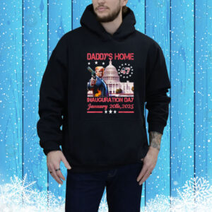 Vintage Daddy's Home Trump 45 47 Pink Inauguration Day 2025 Tee Shirt
