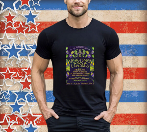 Voodoo Dead Republic NOLA New Orleans, LA Tour 2025 The 10th Anniversary T-Shirt