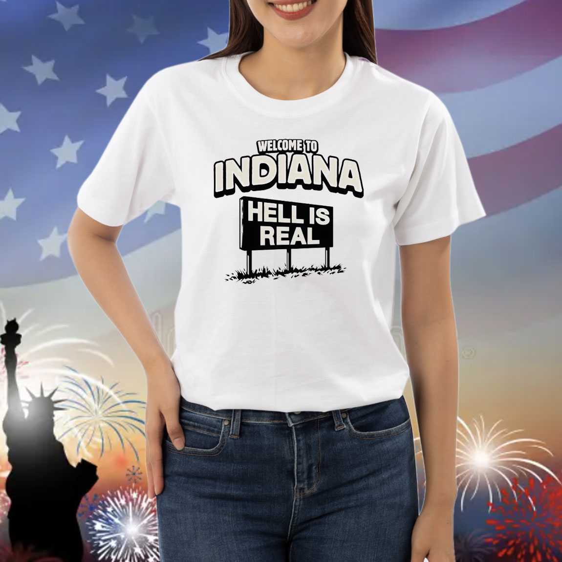 Welcome hell is real in Indiana Shirt