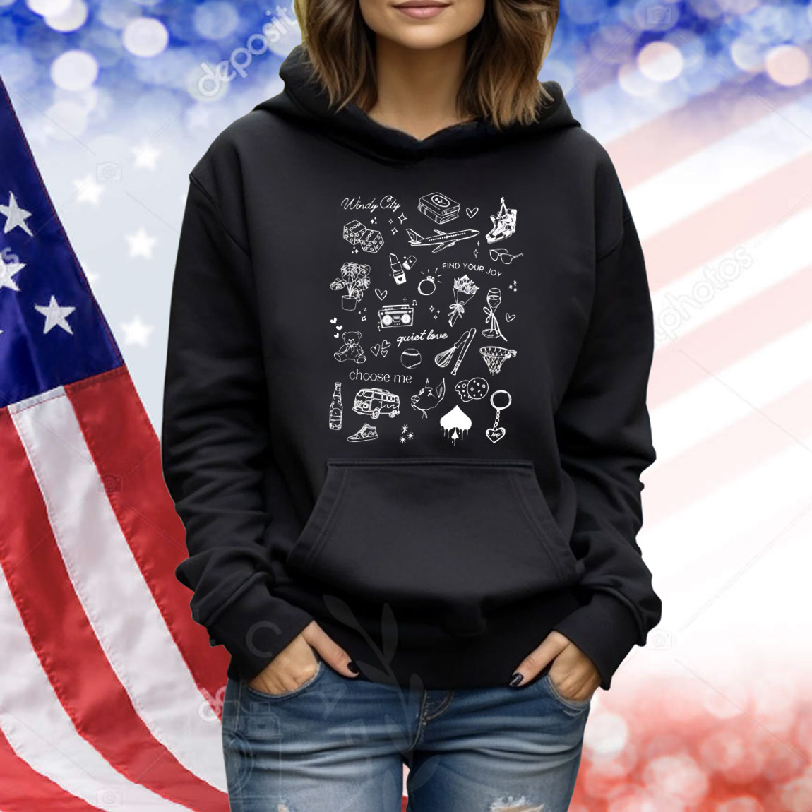 Windy city find your joy quiet love Shirt